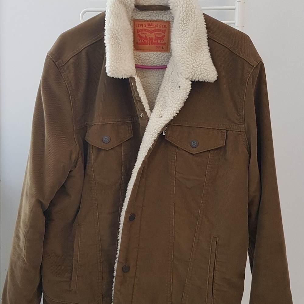 Levi's brown Sherpa trucker jacket